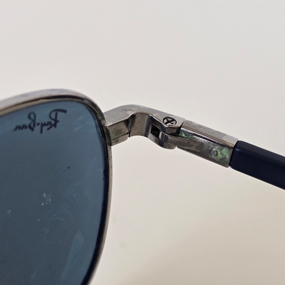 Ray-Ban Gunmetal Frame Sunglasses Blue Lens - Picture 9 of 13